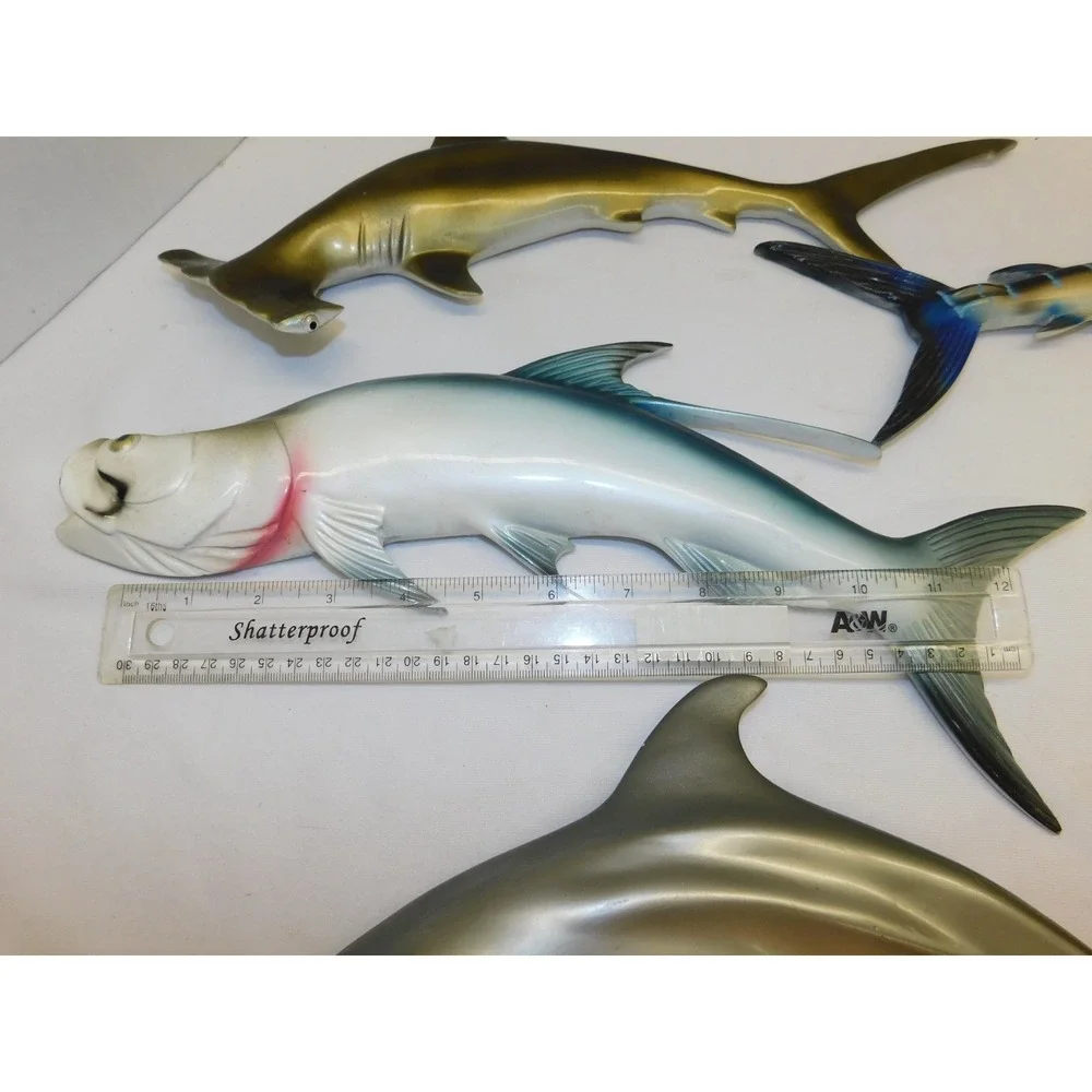 UNIQUE RARE Set of 5 Vintage Williamson Lures Decorative Fish Swordfish Mahi